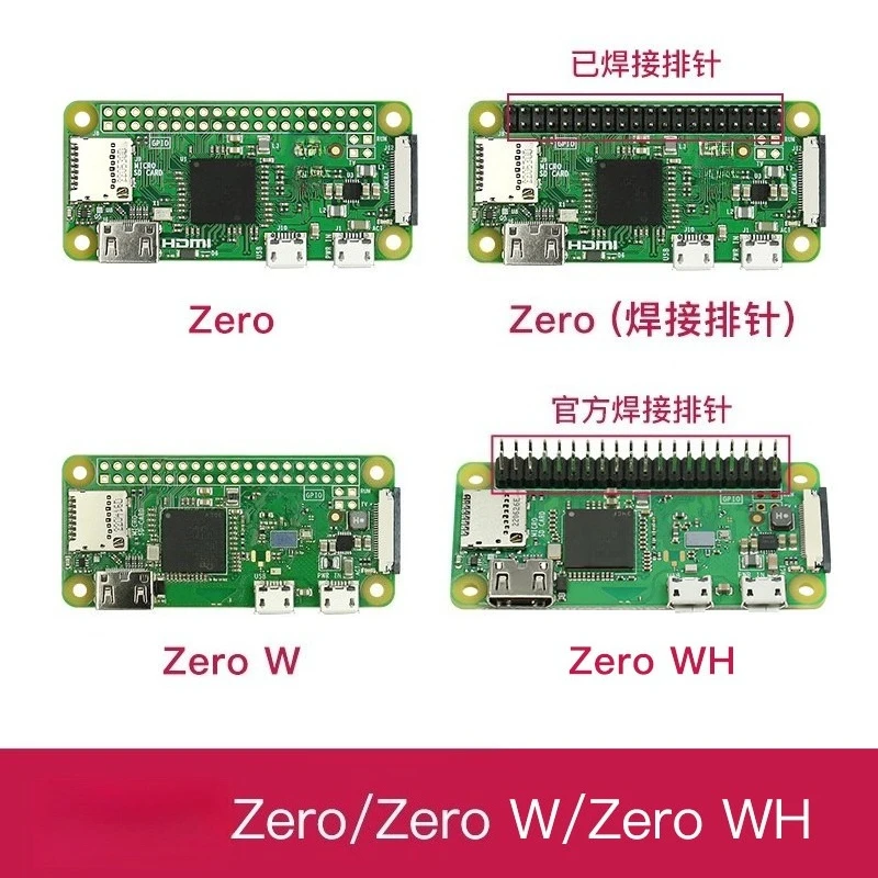 Compact ARM Single Board Computer Compatible with Zero Series 2W/W/WH/H, Portable Embedded Programming Mainboard