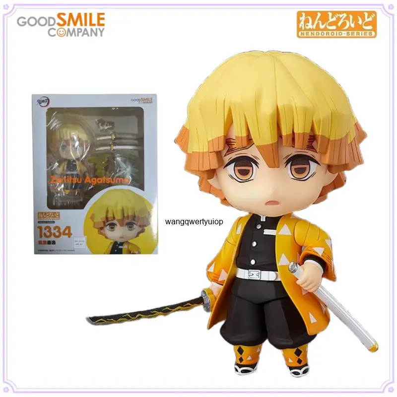 GSC Original Nendoroid Series No.1334 Zenitsu Agatsuma Out of Print Peripheral Figure Toys for Boys Gift Collectible Ornaments