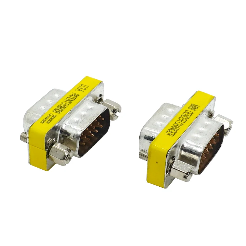 DB15 15pin 2 ROW MALE to Female male serial port CONNECTOR D-Sub COM CONNECTORS 15 pin 15p Mini Gender Changer Adapter