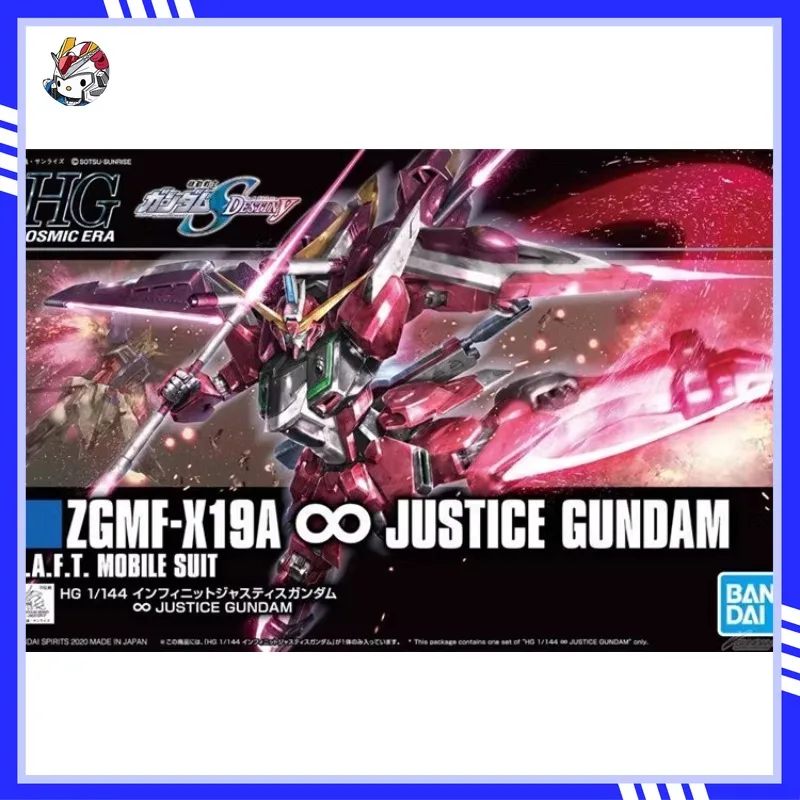 

In Stock Bandai HG HGCE 231 ZGMF-X19A Newborn Infinite Justice Up To 1/144 Assembly Model Action Doll Collection Gifts