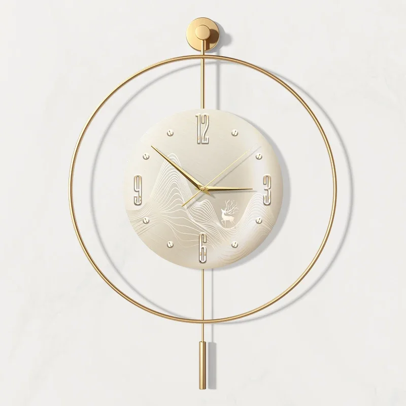 Wall Clocks Modern Led Waiting Mural Aesthetic Creative Round Nordic Wall Watch Minimalist Restaurant Wanduhr Home Decoration