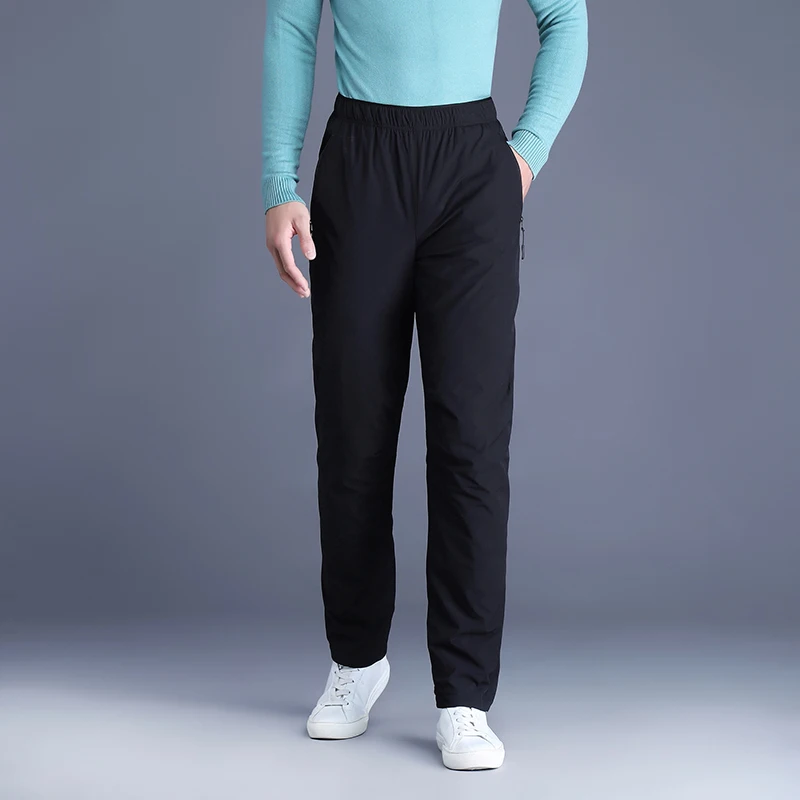 Winter Men Lightweight Thermal Pant Army Green Black Gray White Duch Down Puff Trousers Warm Comfort Outdoor Urban Clothes