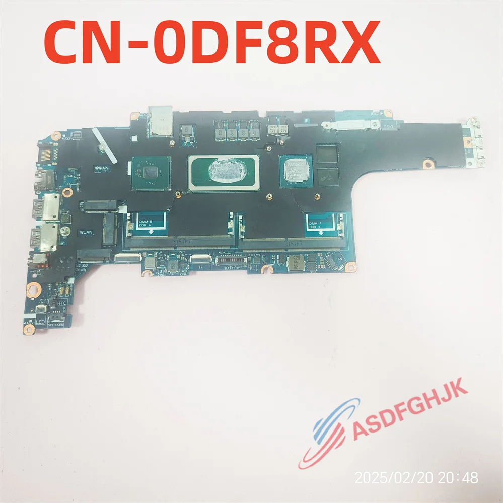 

Оригинальная материнская плата DF8RX 0DF8RX для Dell Latitude 5421, i7-11850H MX450 LA-K922P, тест в порядке