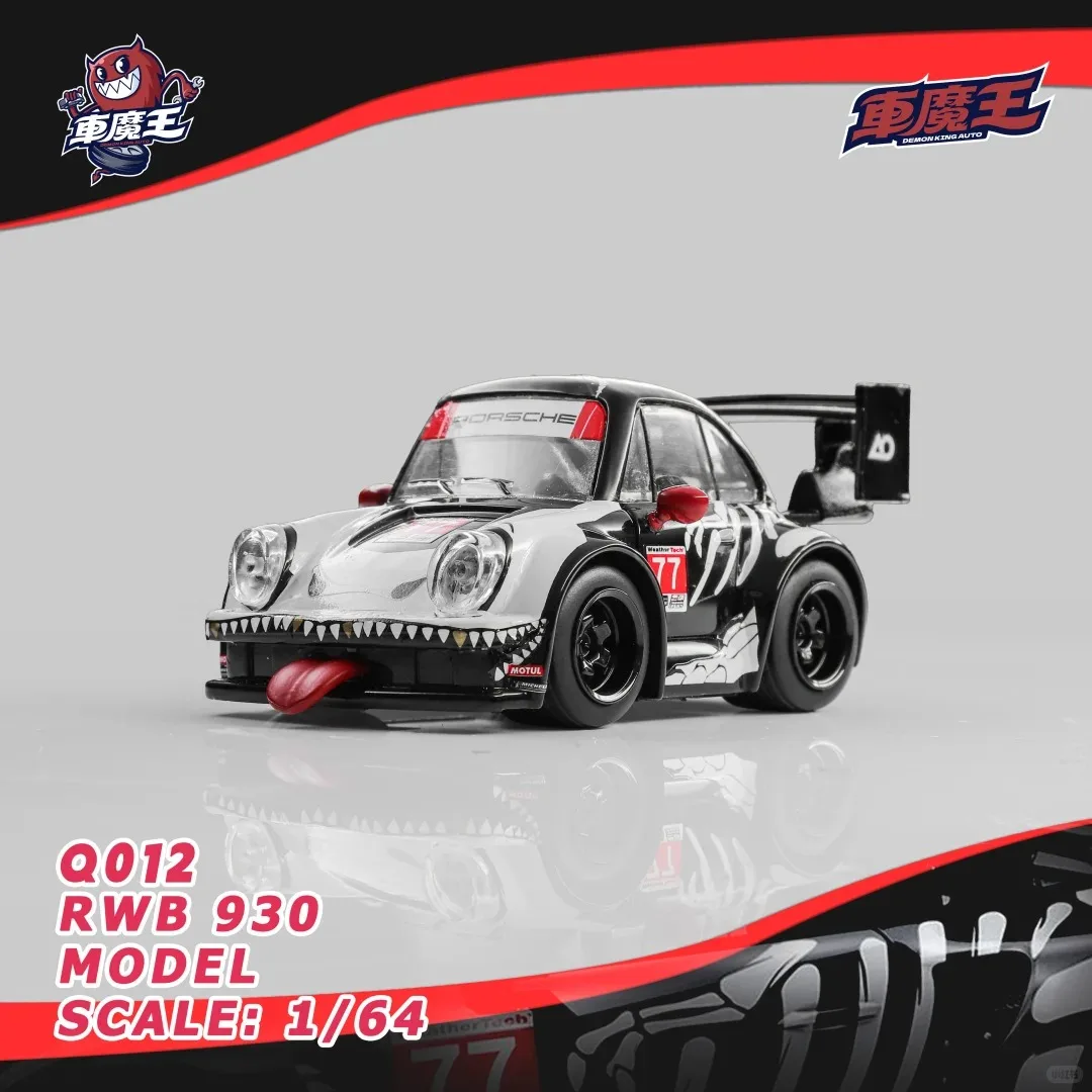 

Demon King AUTO 1:64 RWB 930 911 GT3 RS #77 GTD PRO AO Racing 2025 IMSA Petit Le Mans Alloy Diecasting Car Model Collection Gift