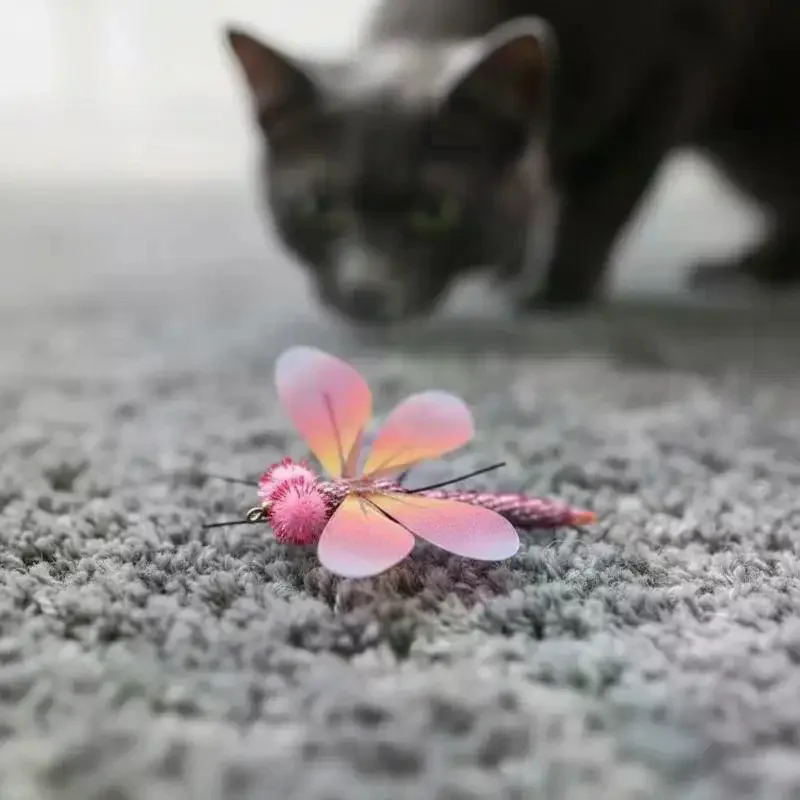 Simulated Insect Toy for Cats 1Pcs Prawn Detachable Teaser Fun Design for Interactive Pet Activities