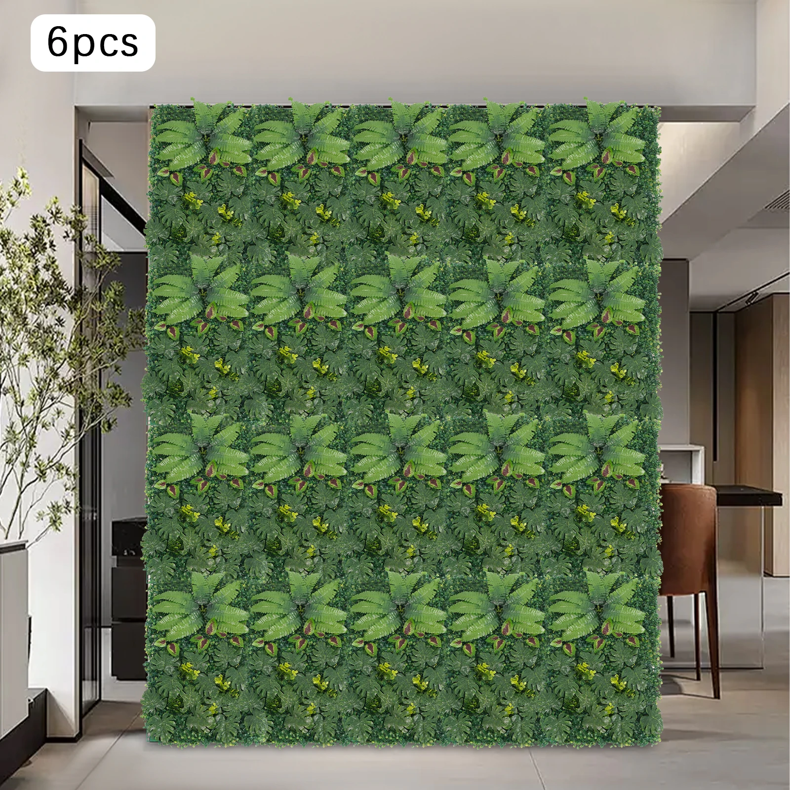 

6PCS Greenery Walls, Artificial Greenery Wall, Artificial Greenery Backdrop Wall Decor