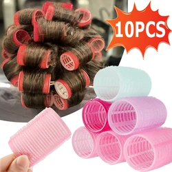 1/5/10 adet bigudiler kendinden kavrama Holding kendinden yapışkanlı hava patlama kıvırma silindiri doğal maşaları hiçbir ısı DIY Curling Styling aracı