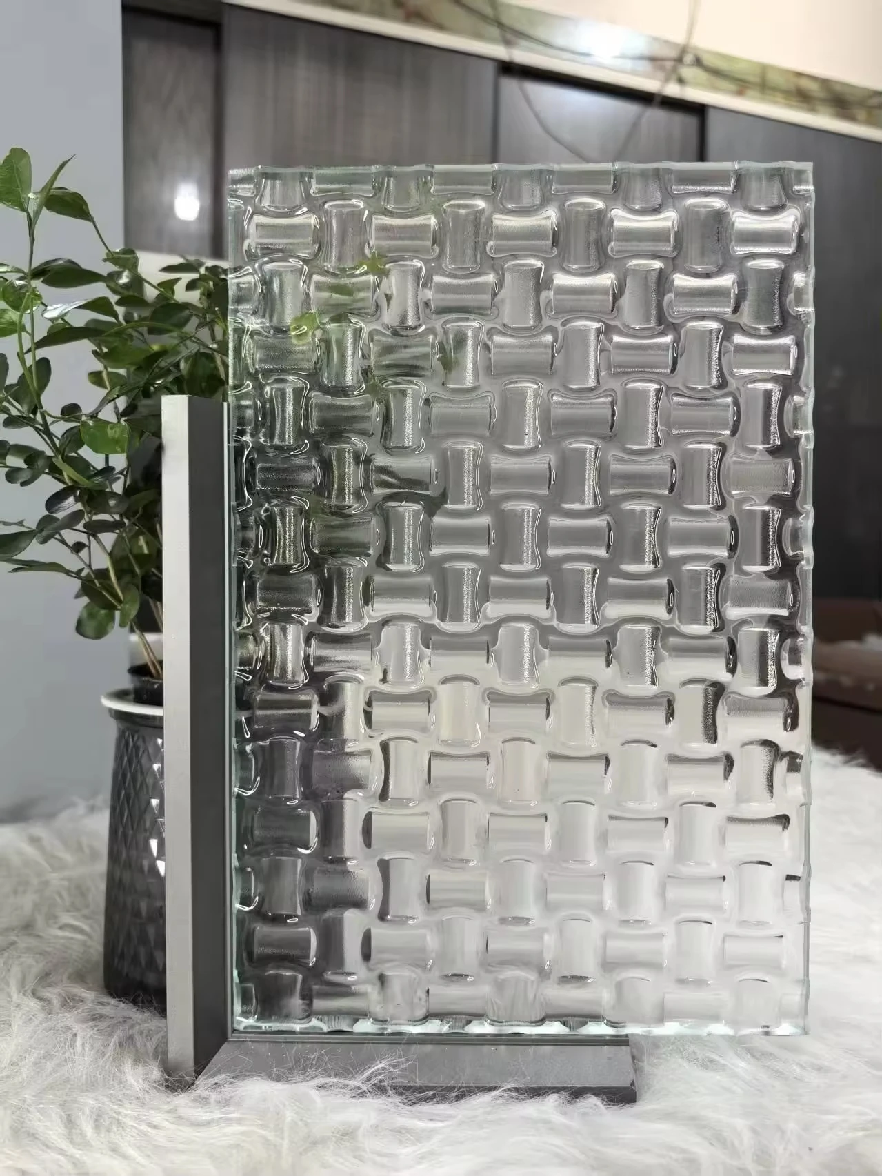 Customized Modern Solid Transparent Glass Brick Partition Board Factory Price Direct Sales Industrial Hot Melt Glass - view 5