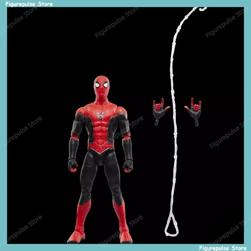 In stock Hasbro ML Spider-Man Far From Home 6 Inch Upgraded Suit Action Figure Collectible Model With Web Effect Accessories