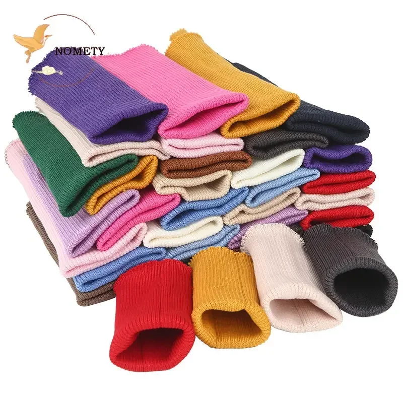 Elastic Rib Cuffs Knitted Fabric Sweater Garment Cuffs Trouser Legs Seamlessly Repair Lengthening Sewing Accessories