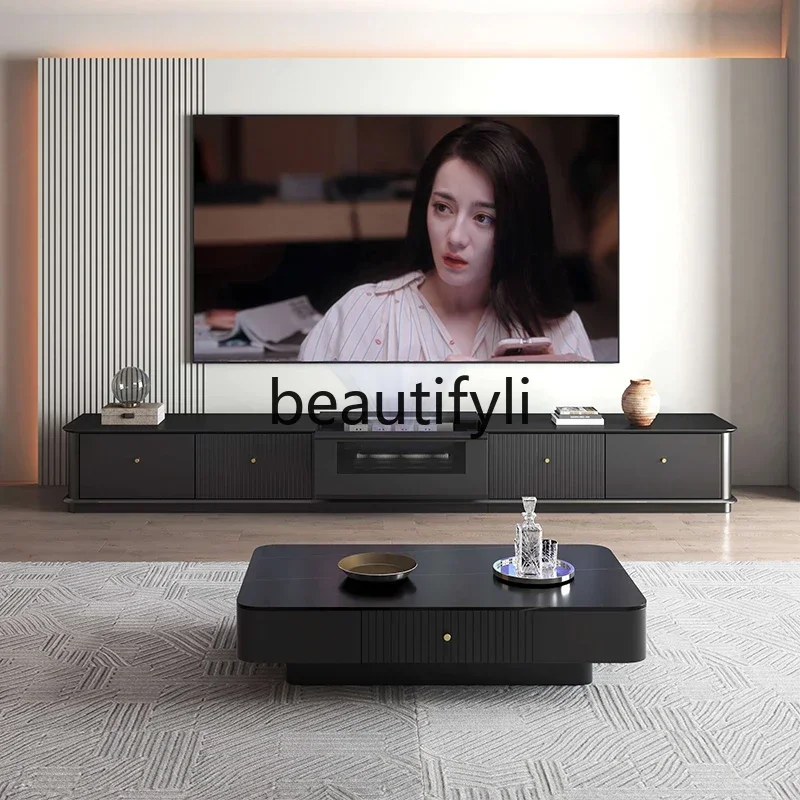 

Cy56 Modern light luxury floor-to-ceiling smart laser TV cabinet, automatic telescopic projector special cabinet