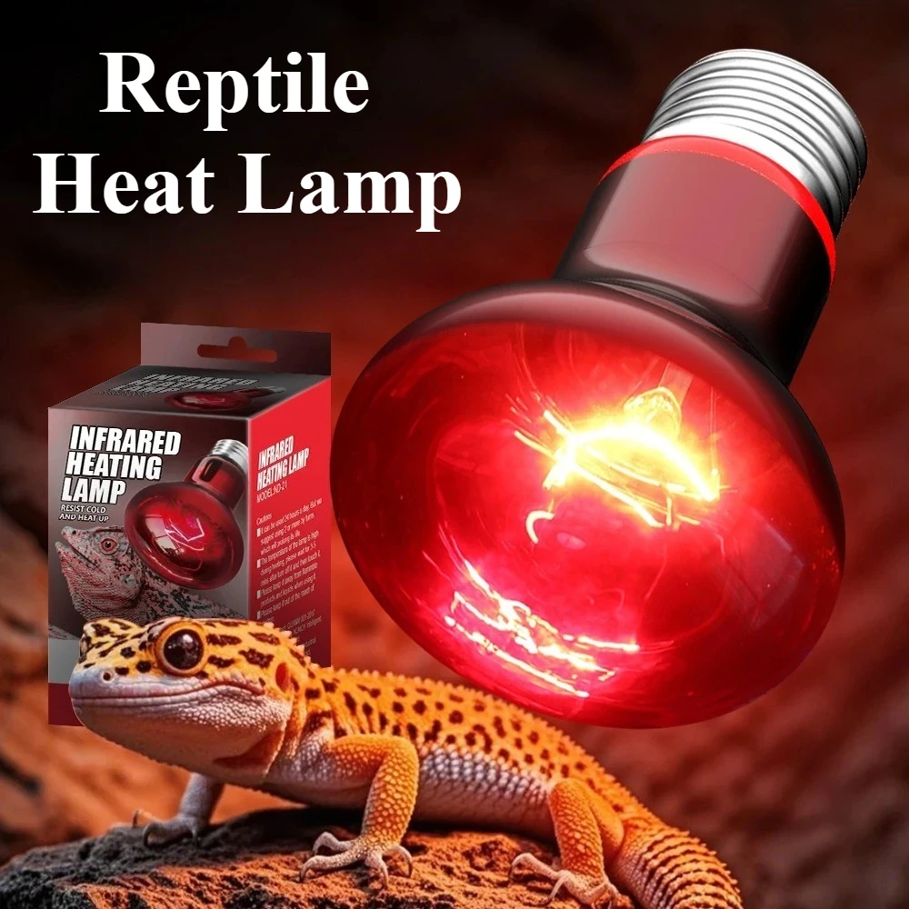 

220V Reptile Turtle Heating Bulb E27 Infrared Basking Spot Lamp Amphibian Gecko Lizard 25W/50W/100W Reptile Bulbs terrarios