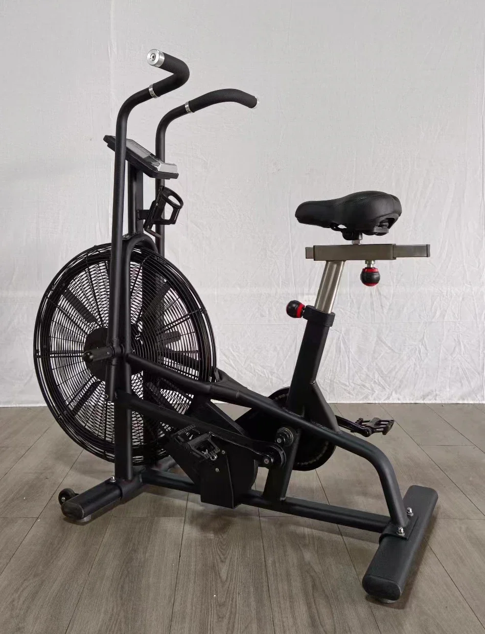 New arrival commercial black air bike for cardio training cross fit gym equipment air bike