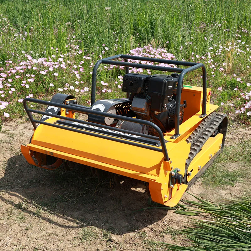 

Customized Custom Electric Remote Control Grass Cutter Lightweight Wireless Yard Flail Lawn Mower