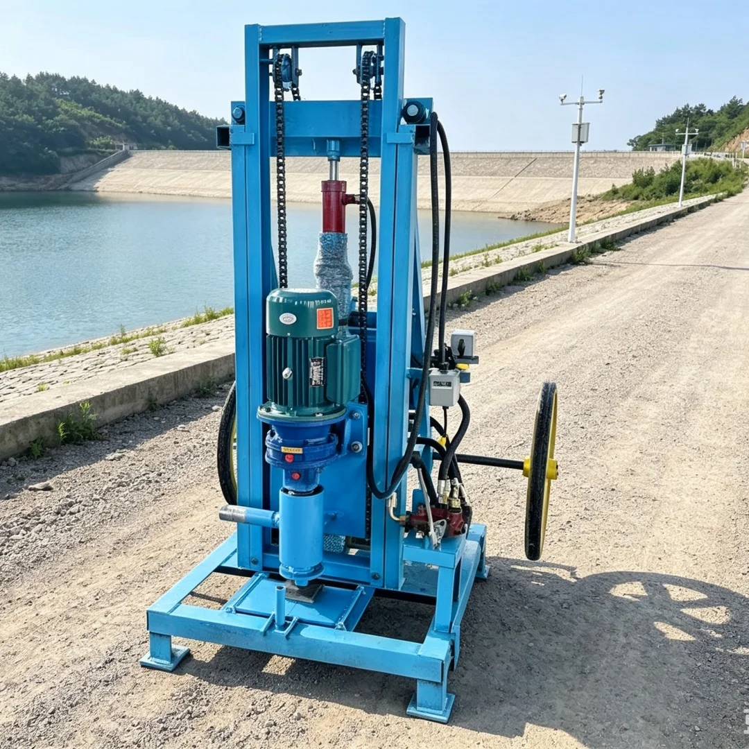 Customized Portable Wheel‑mounted Diesel Water Well Drilling Rig, Mobile Water Well Drilling Rig & Drilling Equipment