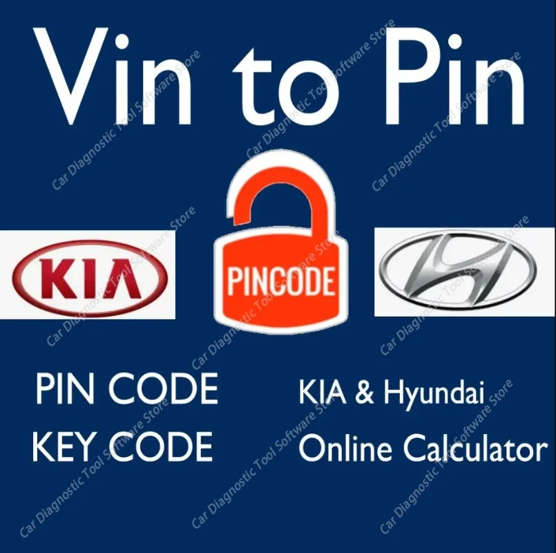 FOR Pincode  Hyundai KIA VIN to PIN Code Keycut Key Code by VIN One Time Online Calculator-LOCKSMITH AUTO KeyCode Generator