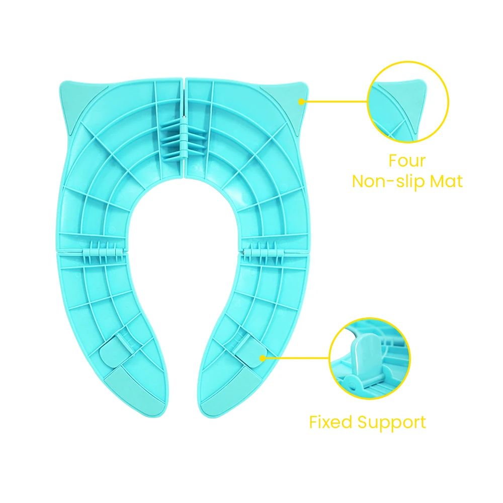 Kids' Portable Folding Potty Seat With Non-slip Mat, Travel-Friendly, Easy To Clean, Ideal For Ages 3-6, Made In China - Perfect