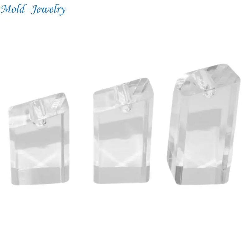 

69HB 3Piece Acrylic Ring Display Stand Compact Jewelry Organizers for Professional Jewelry Presentation and Home Use