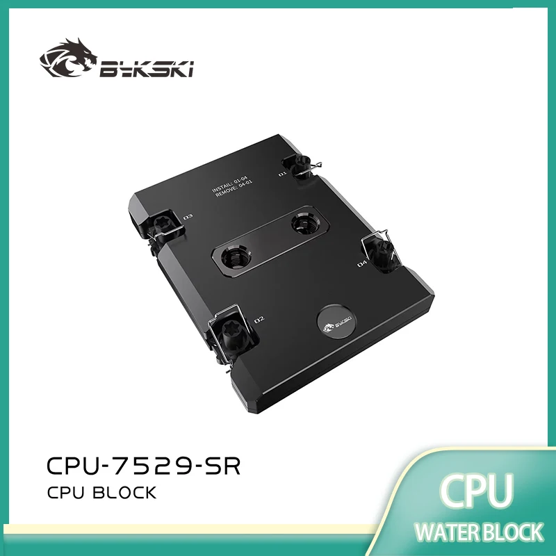 Bykski CPU Water Block Use for INTEL LGA7529 Server AI Cloud Computing Liquid Cooling All-Metal CPU-7529-SR