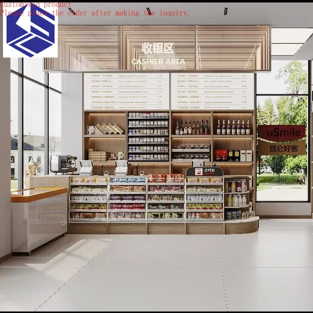 

Custom.Supermarket Retail Shelves Snack Shelves Display case Customization