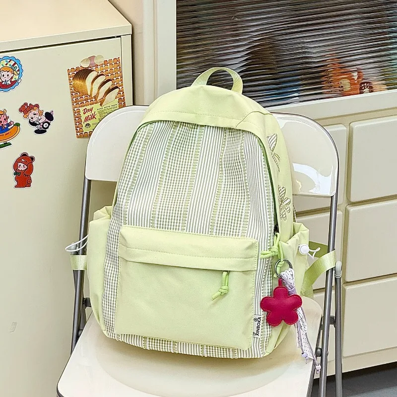 2026-new-women's-backpack-fashion-high-quality-student-backpack-solid-color-versatile-multi-functional-tablet-storage-backpack