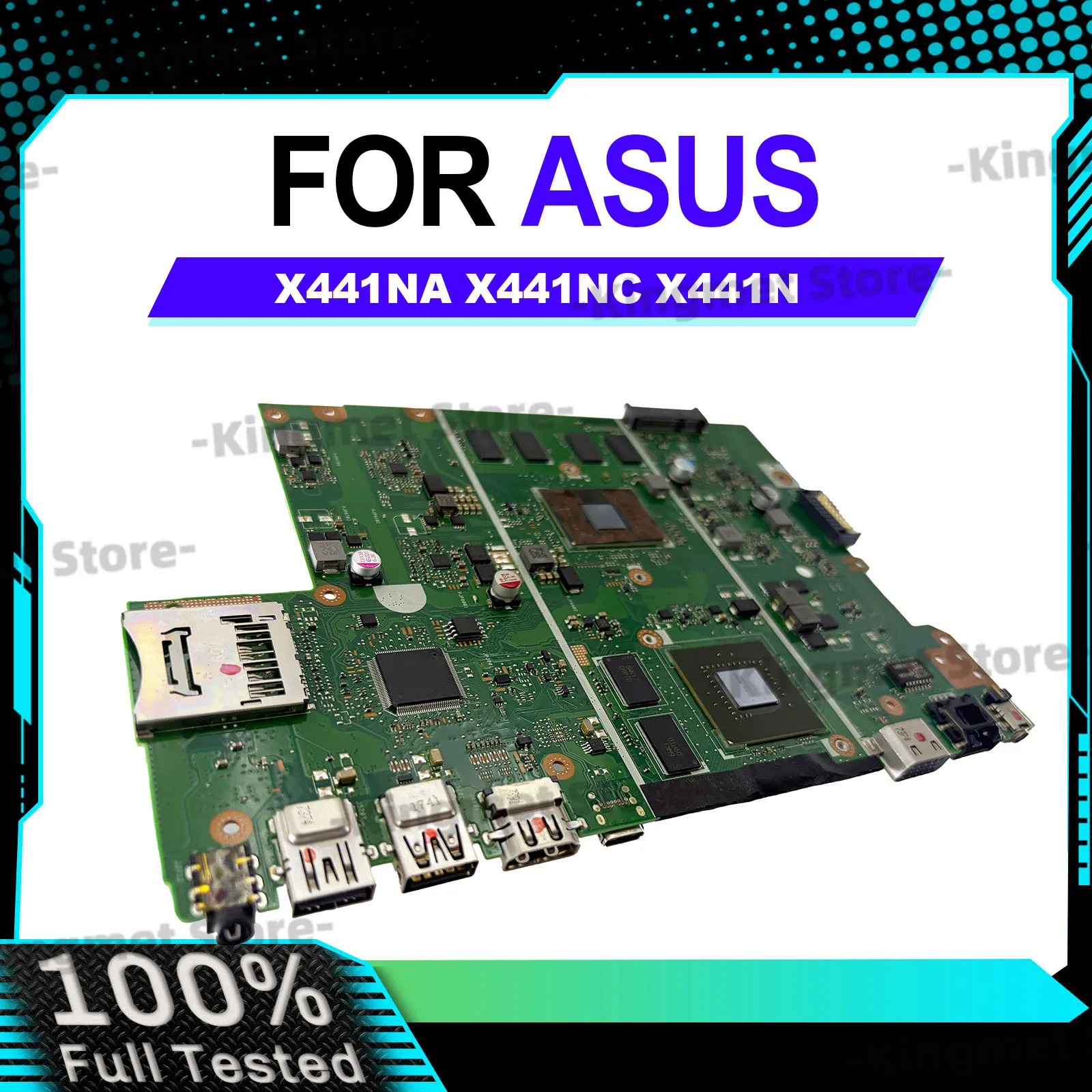 Placa base para ordenador portátil X441NC para ASUS VivoBook X441N X441NC F441N A441N, placa base para portátil con CPU Celeron, 100% probada, envío rápido