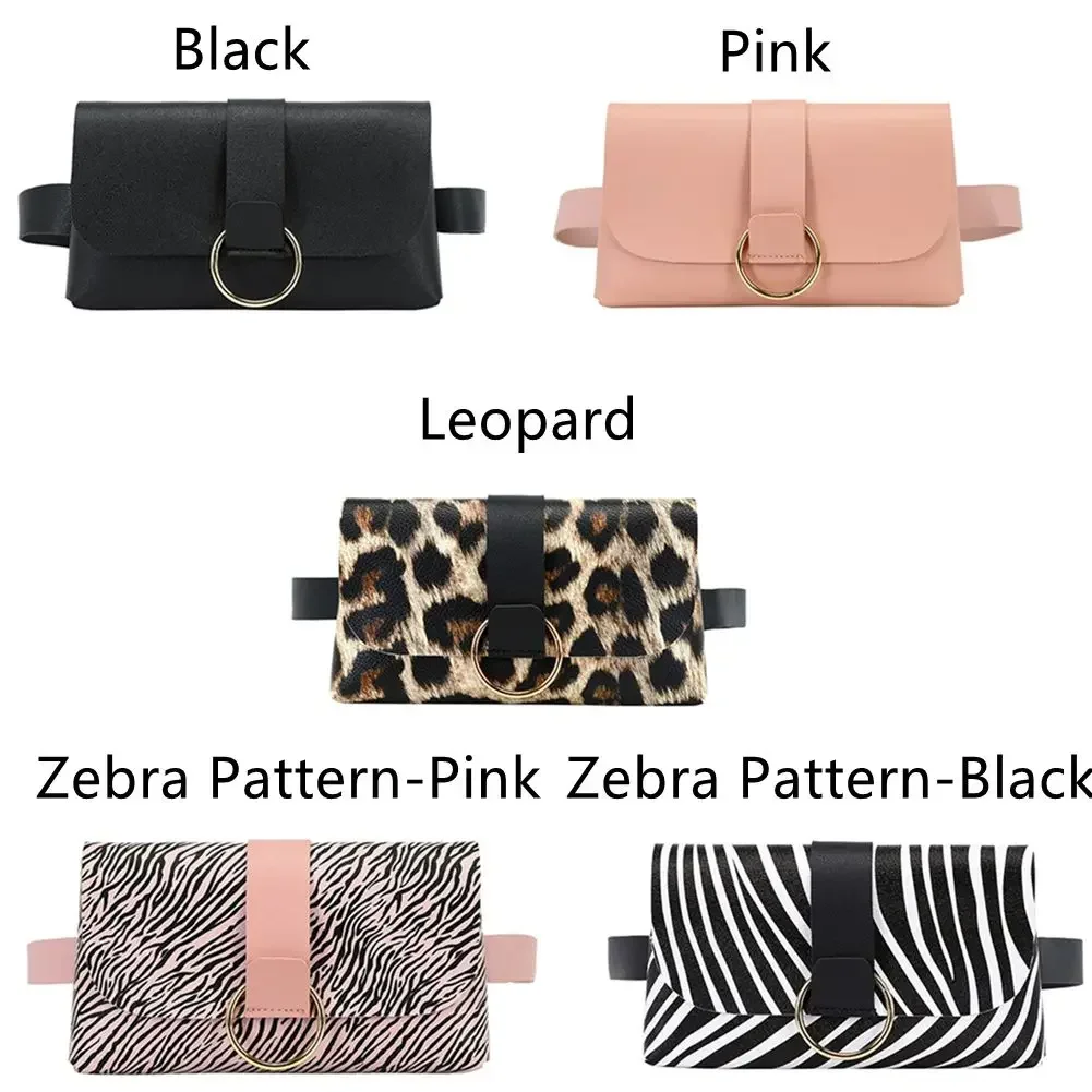 Women's 2-in-1 Leopard Waist Bag - Convertible Crossbody Belt Bag with Flap, Phone Essentials Fanny Pack & Stylish Girdle