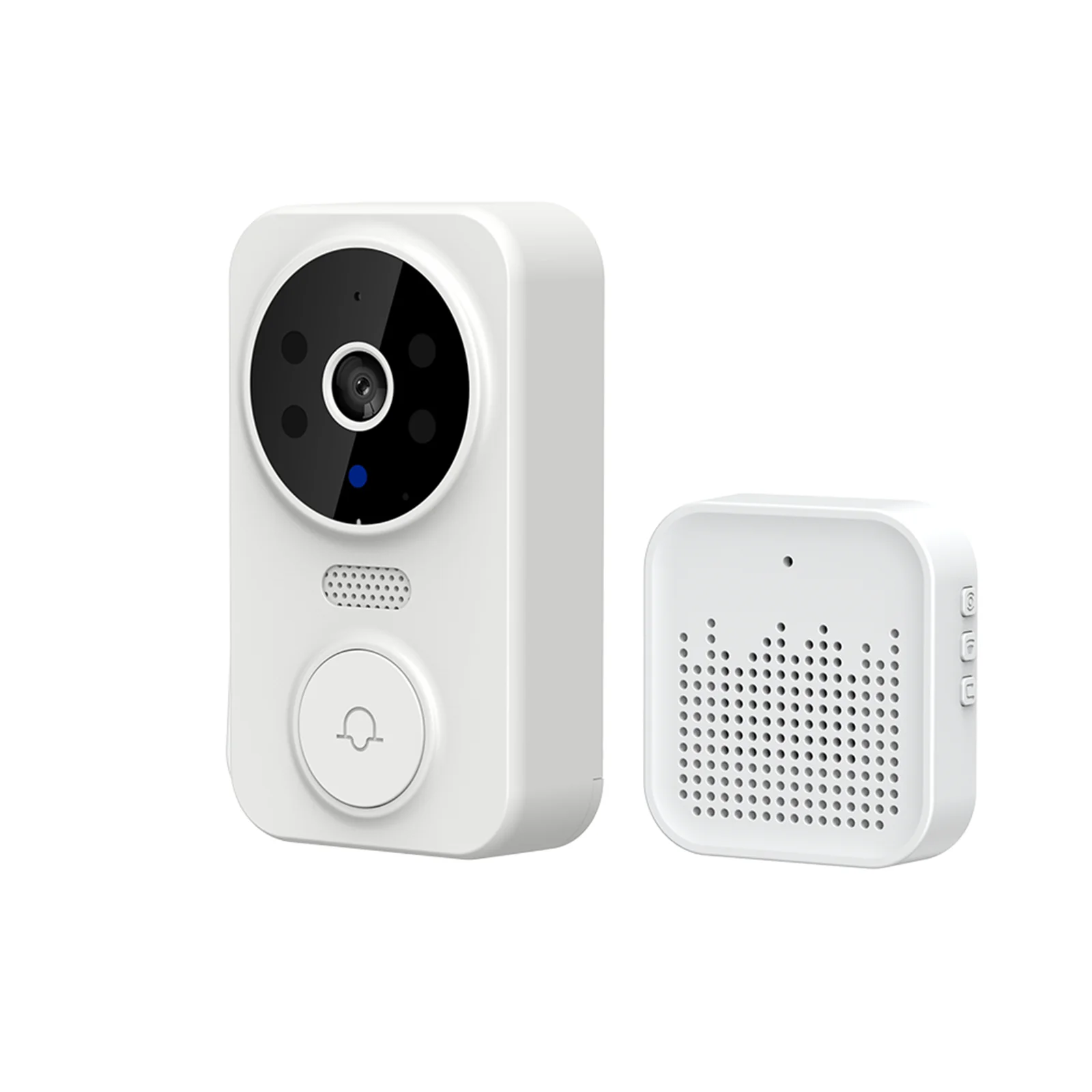 Smart Video Doorbell Doorbell Unit PIR Motion Detection Phone Door Ring Intercom Smart Wireless Easy Installation