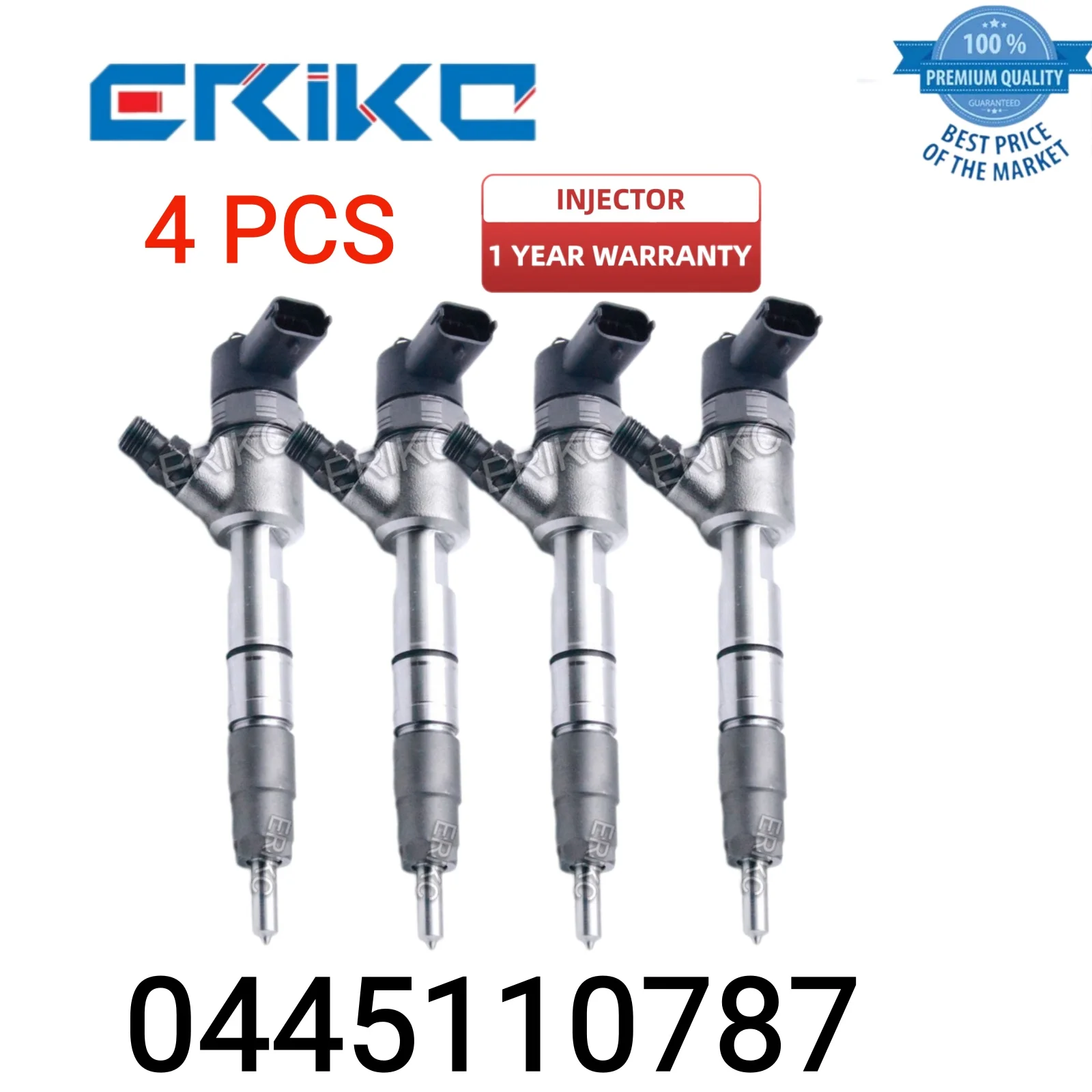 4 PCS 0445110787 Automotive Parts Fuel Injector 0 445 110 787 Nozzle Injector 0445 110 787 Engine Injector Assy