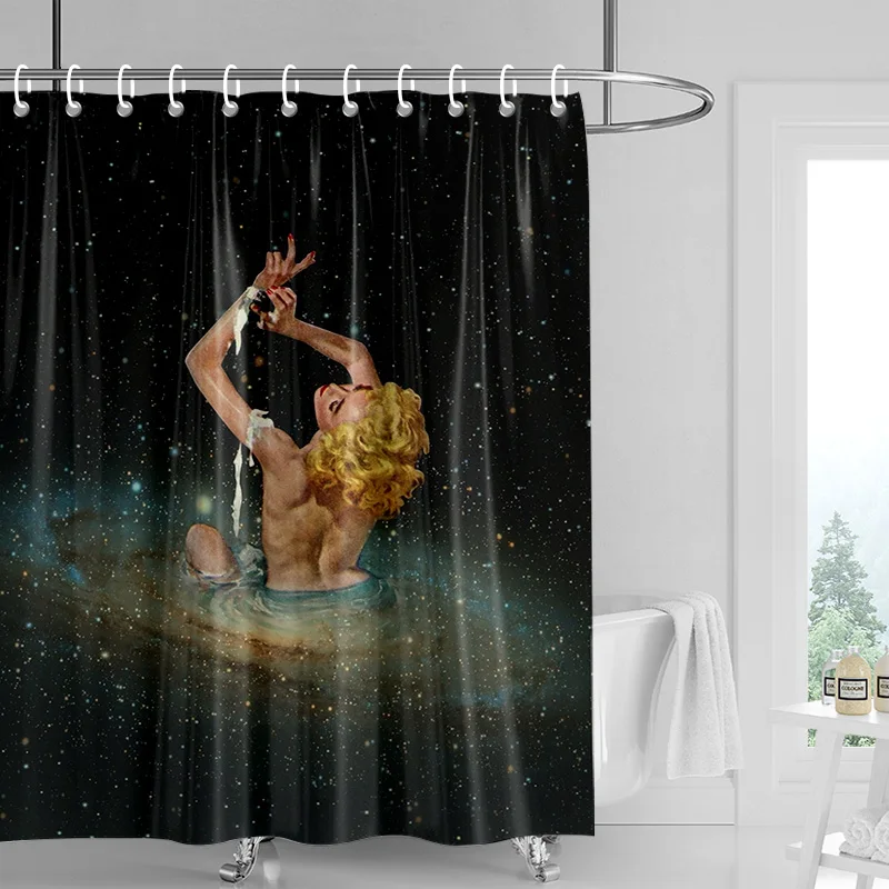 

Занавеска для душа «Гусь и воздушный шар» — белая/синяя птица с оранжевым клювом, держит розовый воздушный шар на мягком розовом фоне, водонепроницаемая