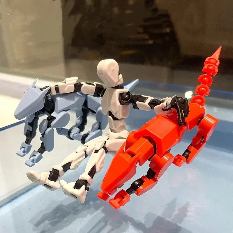 

Dummy13 Joints Human Lucky Movable Fluorescent Doll DIY Decompression and Assembly Printed Action Figure Stop Motion Animation