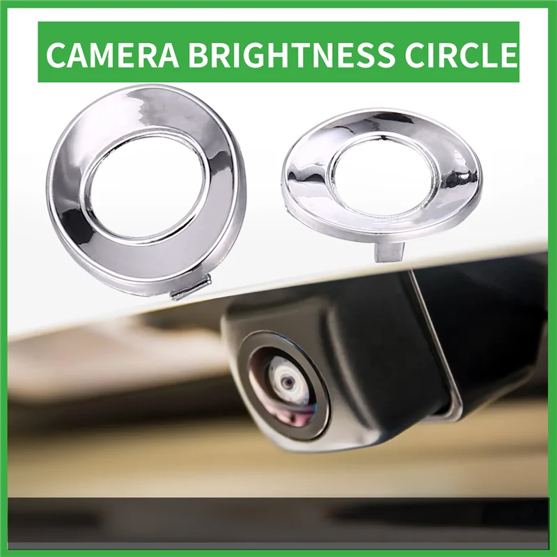 كاميرا السيارة دائرة مشرقة لفولفو XC90 XC60 S80L S60 S40 30716060 عكس كاميرا مرآة مطلي حلقة