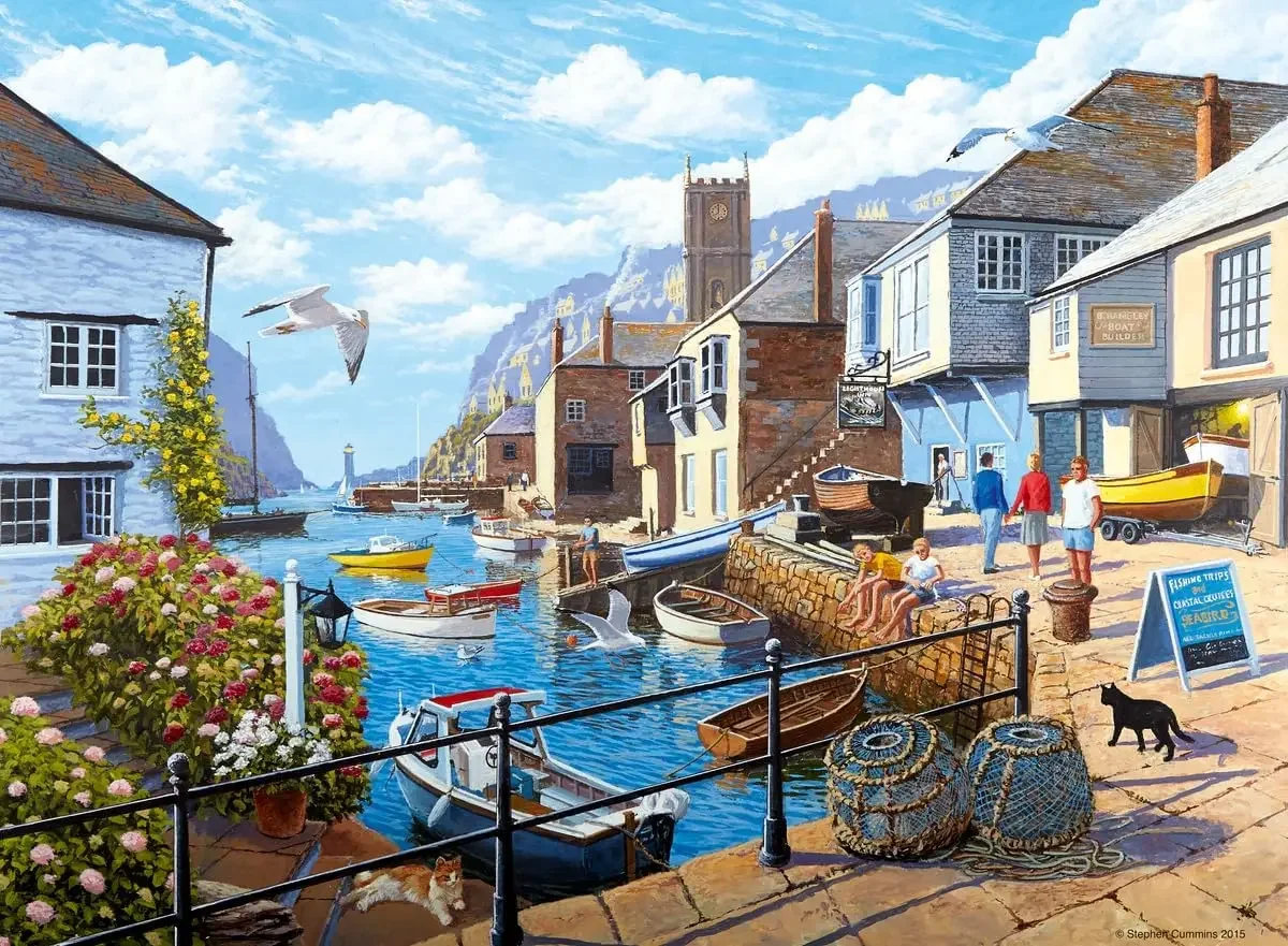 

Деревянный пазл Tranquil Harbour для взрослых, 1000/500/300 деталей, головоломка для игровой комнаты, спальни, гостиной, подарок для вечеринки, сложная игра