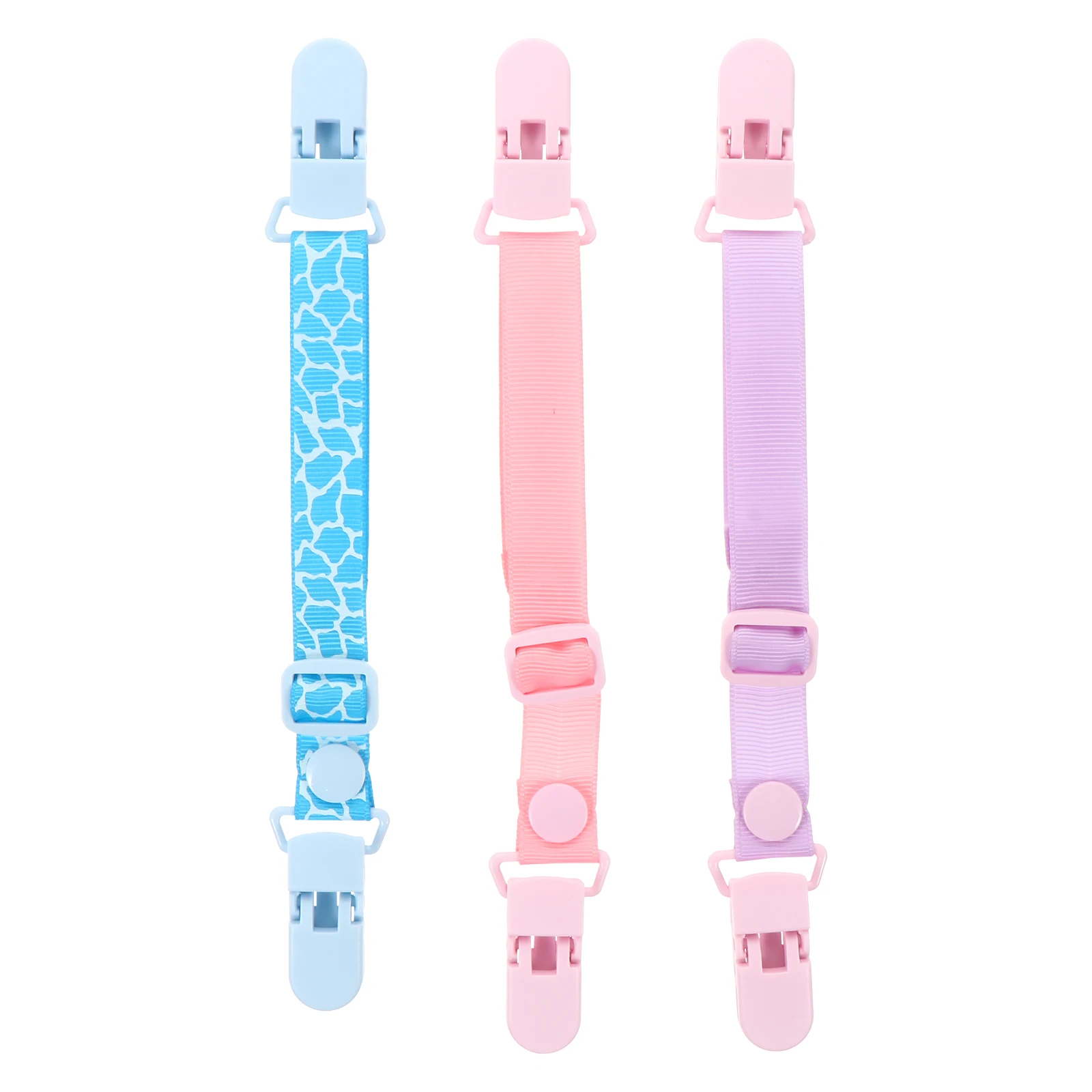 

3 Pcs Baby Napkin Clip Pacifier Holder Newborn Toddler Lanyard Washable Durable Kids Friendly MultiPurpose Hair Salon