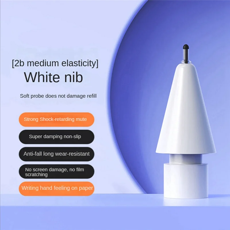 A19E-For  Pencil 1St And 2Nd Generation Modified Needle Tube Damping Mute Wear-Resistant Paper Film Pen Tip