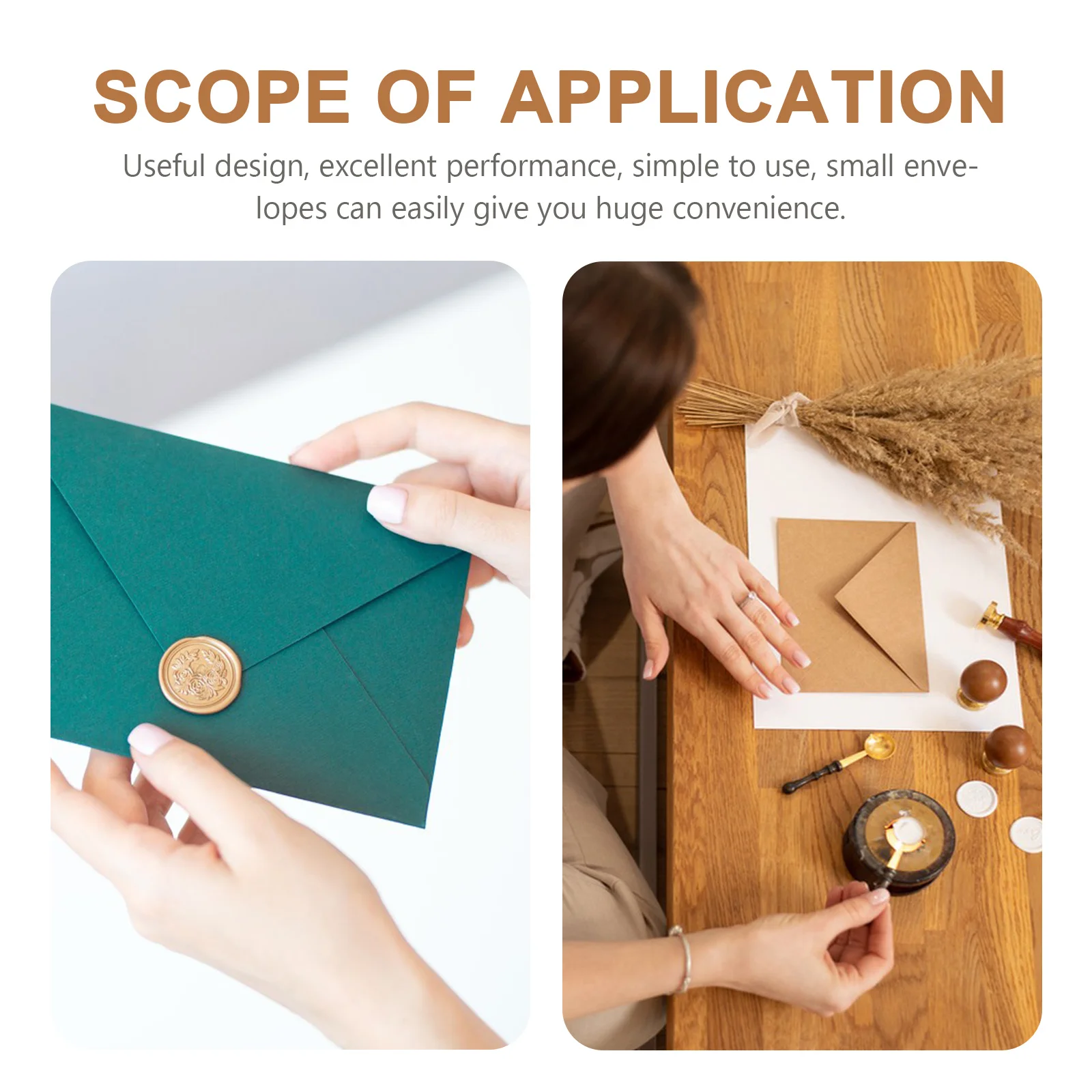 

50Pcs Vintage Paper Envelopes Small Kraft Storage Envelopes for Flower Seeds Plant Vegetable Cash Letter Home Office