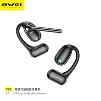 Awei-TZ9 ENC Noise Canceling HD Call Earbuds OWS Air Conduction Bluetooth 5.3 Earphones Long Standby Gaming Headset with 4 Mic