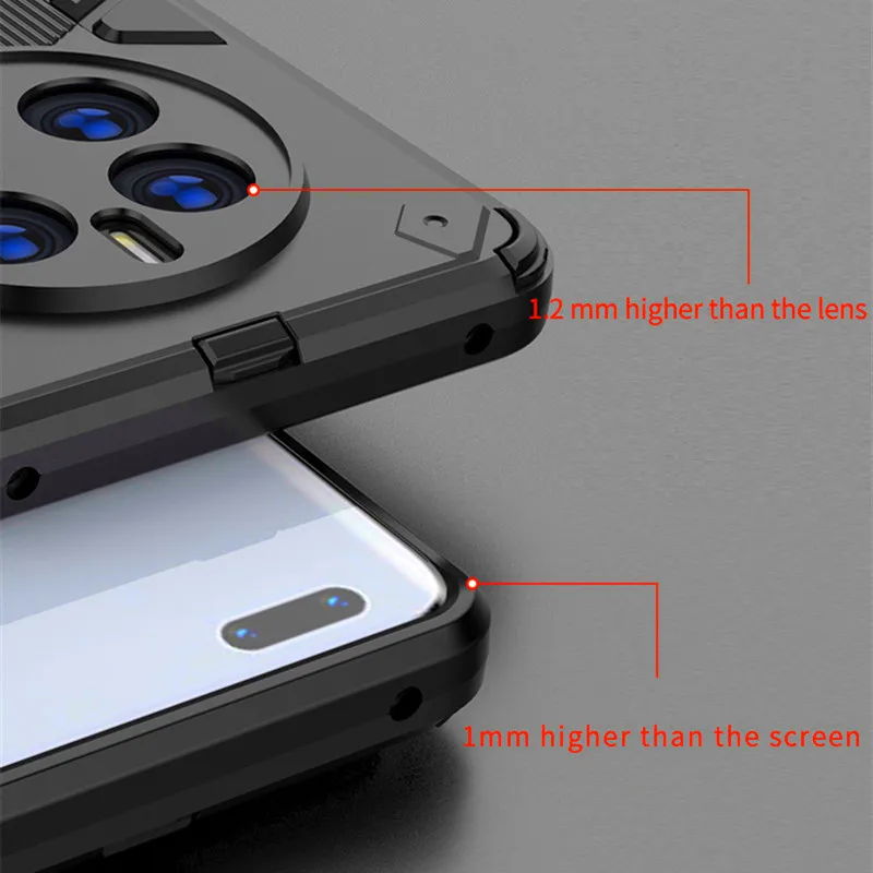 For Huawei Mate 50 Pro Case Mate 30 40 50 Pro Cover Shockproof Hard Armor PC Stand Silicone Bumper Huawei Mate 50 Pro 6.88 inch