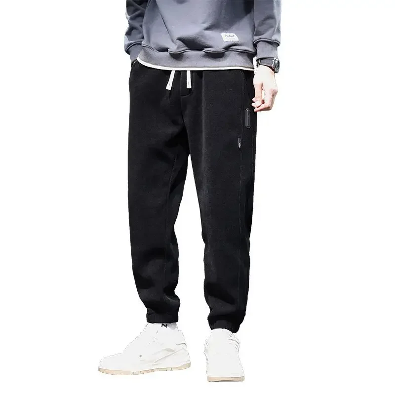 

Korean Reviews Many Clothes 2024 New Autumn Popular Boao Fleece Casual Men's Pants Y2k Men Clothing Streetwear