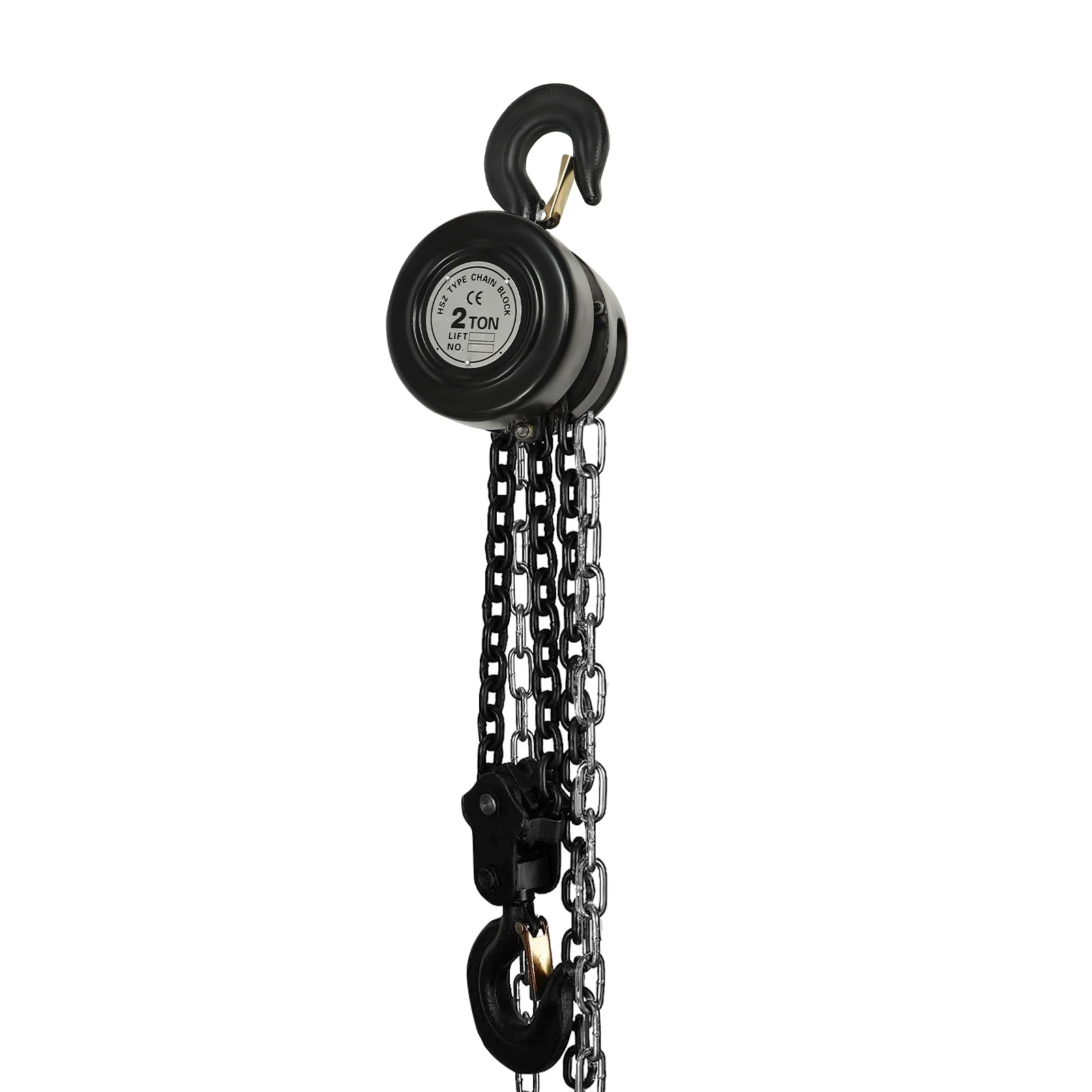 2T/3T 3M Hand Block Chain Hoist Manual Lift  for Construction, Garages, Warehouses,Steel Block