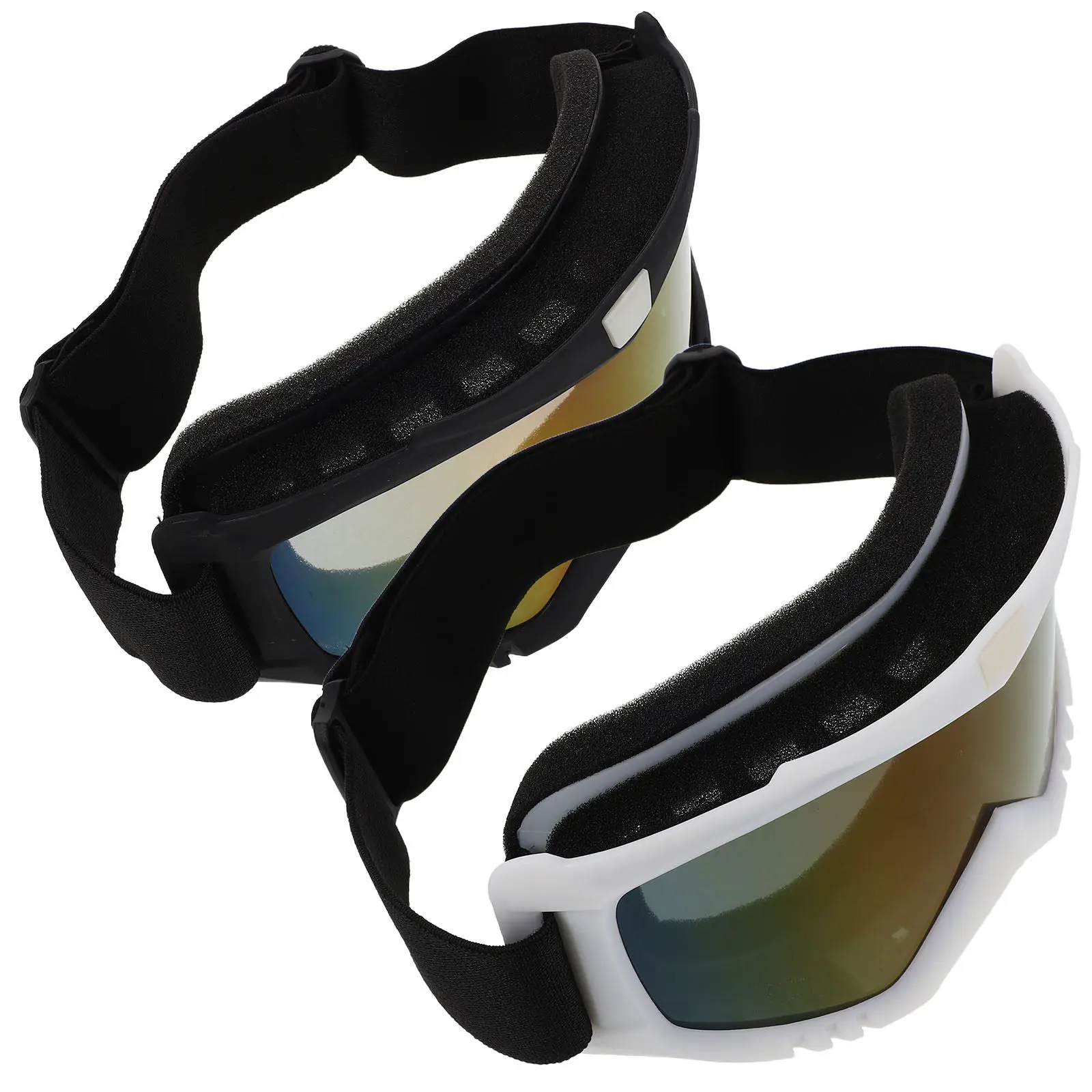 2 pcs Motorcycle Riding Goggles Glasses Windproof Outdoor Men Cycling Halloween Christmas New Year Dirt Bike Riding Goggles Uv