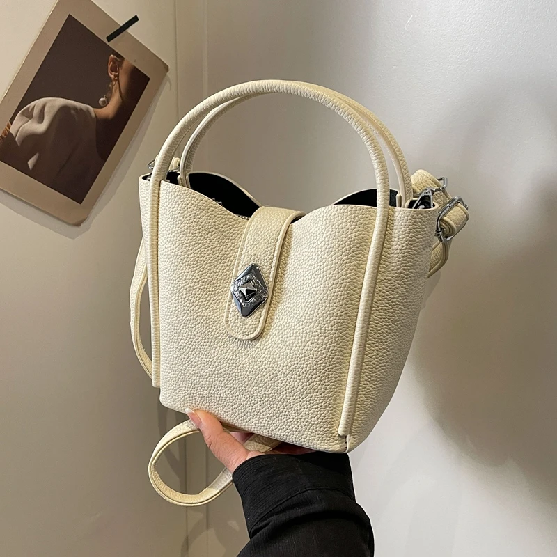 Solid Thread Interior Zipper Pocket Pu Shoulder Bags Fashion Zipper Handbag 2024 Hot Sale Bags for Women Bolsas De Hombro Bolso