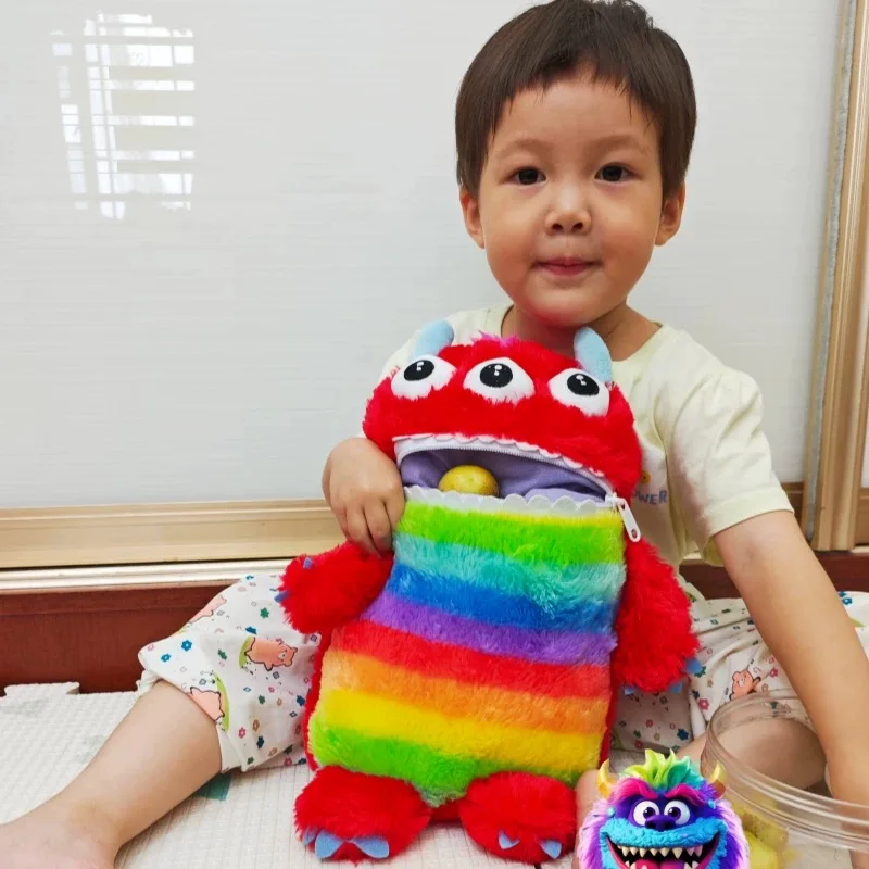 Neue Anime Monster Island ‌   Plüsch Puppe Spielzeug 30CM Cartoon Nette Weiche Regenbogen Köstliche Monster Plüsch Puppen Spielzeug Für Kind Geschenk