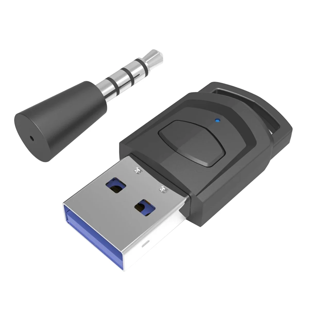 Adaptador de auricular sem fio para jogos, Receptor para PS5, PS4 Game Console, Transmissor de áudio Bluetooth 5.0