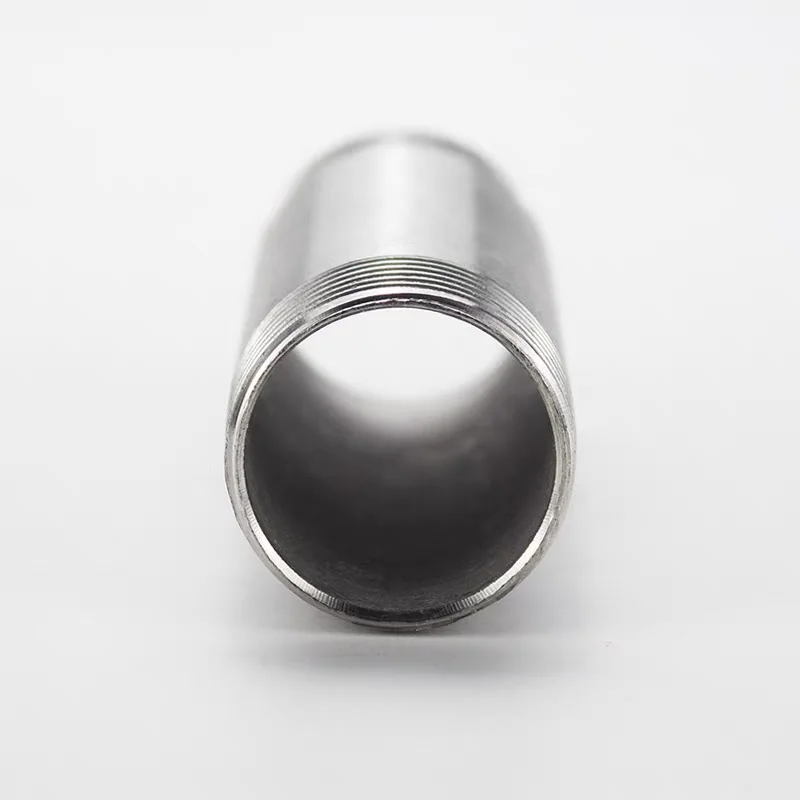 5Pcs Length100/150MM 1/2" 3/4" BSP Male Thread Long Nipple Stainless Steel Pipe Fitting Connector Adapter Pipe Fitting Connector