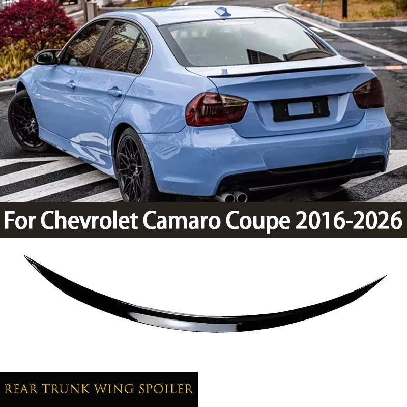 Car Exterior Tuning Rear Trunk Lid Spoiler Wing Stickers For Chevrolet Camaro Coupe 2016-2026 Auto Accessories