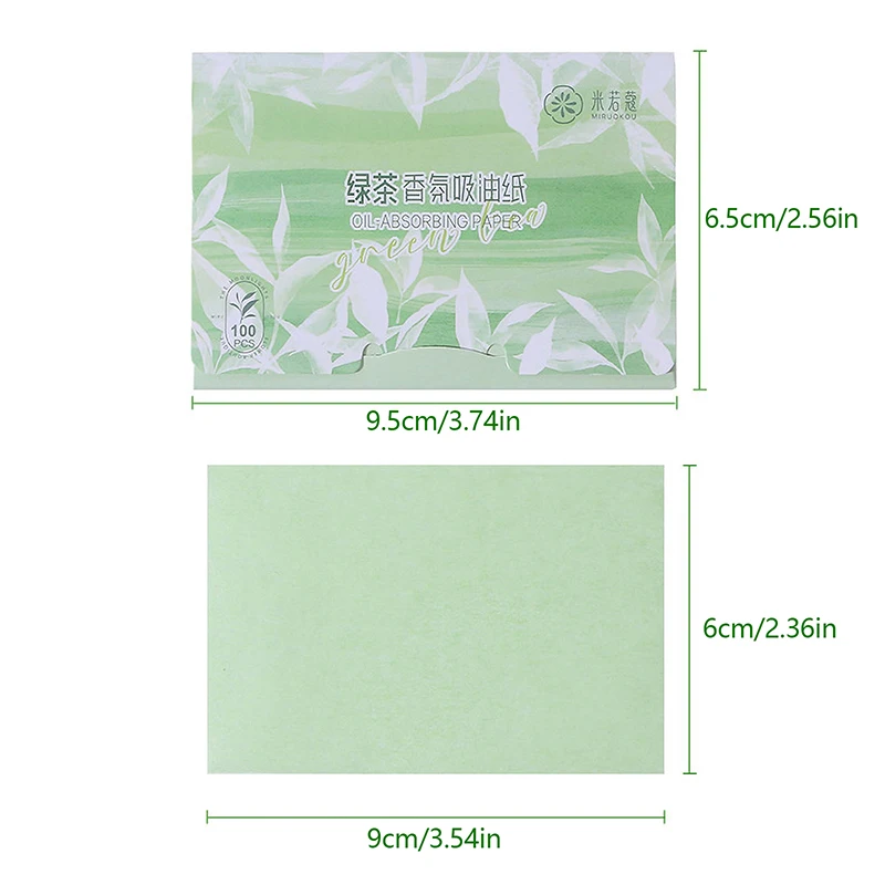 100Pcs Face Oil Blotting Paper Protable Face Wipes Facial Cleanser Oil Control Oil-absorbing Sheets Blotting Tissue Makeup Tools