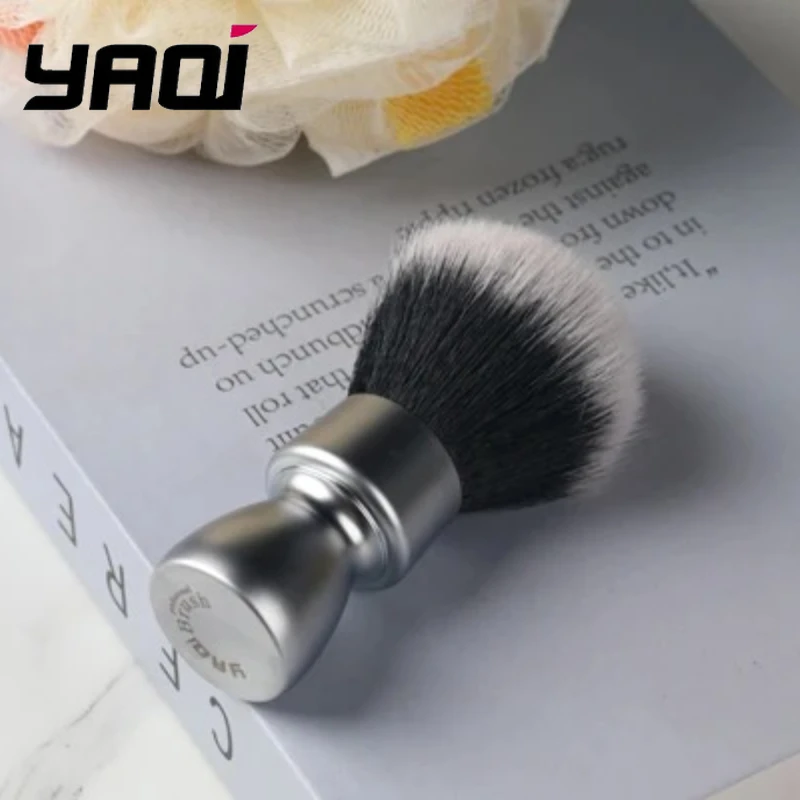 2026-yaqi-ヘビーメタルハンドル合成毛タキシードノットシェーブブラシ-メンズシェービング限定販売