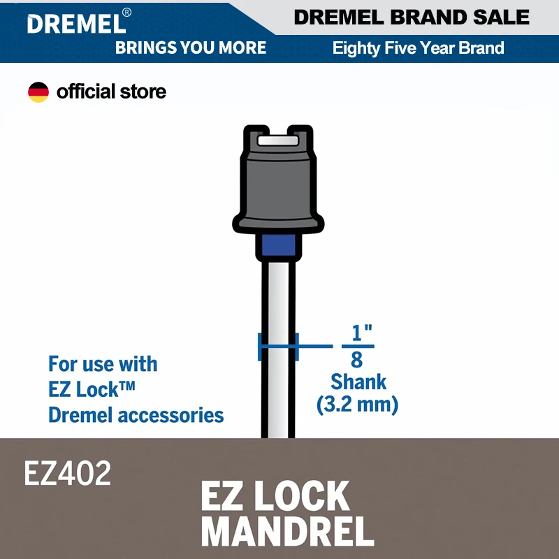 Dremel EZ402-mandril de bloqueo ez-lock, vástago rotativo, accesorios de herramientas, disco de corte de diamante de 3,2mm, soporte de Rueda de corte