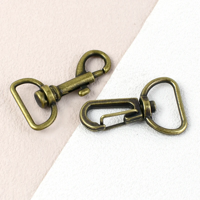 10/20 قطعة 25 مللي متر الرجعية البني مشبك معدني الدورية جراد البحر أبازيم خطاف بنابض حقيبة حزام الكتف ربط المشبك ملحقات الأجهزة